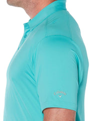 Big & Tall Cooling Micro Hex Polo with Chevron-Polos-Callaway Apparel