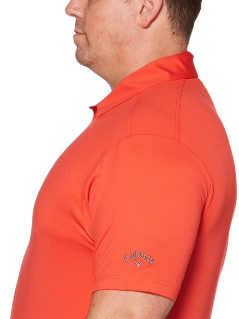 Big & Tall Cooling Micro Hex Polo with Chevron-Polos-Callaway Apparel