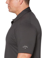 Big & Tall Cooling Micro Hex Polo with Chevron-Polos-Callaway Apparel