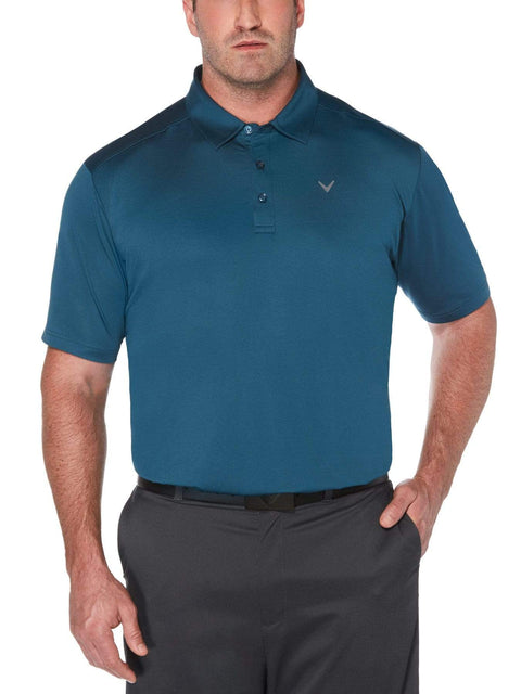 Big & Tall Cooling Micro Hex Polo with Chevron-Polos-Deep Dive-2X-Callaway Apparel