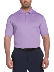 Big & Tall Cooling Micro Hex Polo with Chevron-Polos-Fairy Wren-LT-Callaway Apparel