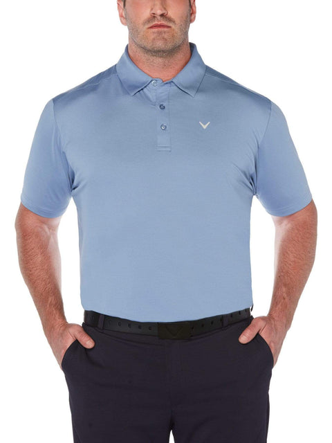 Big & Tall Cooling Micro Hex Polo with Chevron-Polos-Infinity-XLT-Callaway Apparel