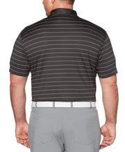 Big& Tall Core Ventilated Stripe Polo with Chevron Polos Asphalt / 1X