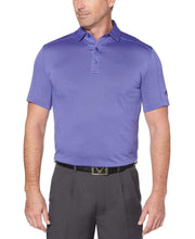 Big & Tall Denim Jacquard Polo Polos Purple Iris / 1X