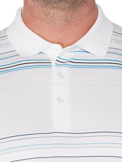 Big & Tall Fine Line Roadmap Stripe Polo-Polos-Callaway