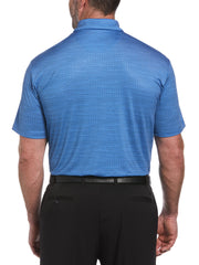 Big & Tall Herringbone Print Polo (Blue Tattoo) 