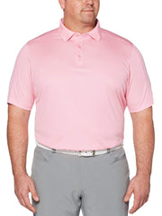 Big & Tall Jacquard Swing Tech Polo-Polos-Prism Pink-XLT-Callaway Apparel