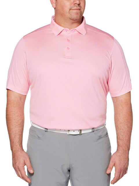 Big & Tall Jacquard Swing Tech Polo-Polos-Prism Pink-XLT-Callaway Apparel