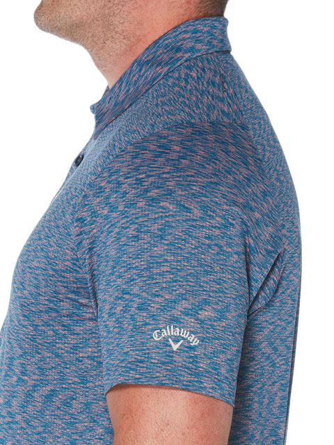 Big & Tall Marled Jacquard Polo-Polos-Callaway