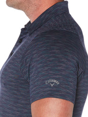 Big & Tall Marled Texture Stripe Polo-Polos-Callaway