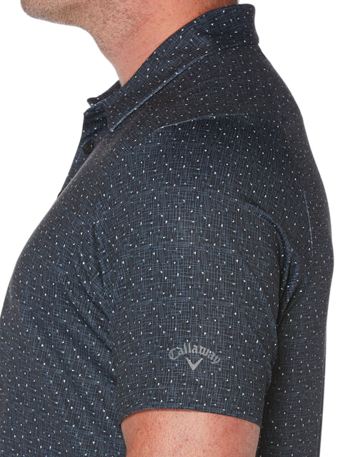 Big & Tall Mini Texture Print Polo-Polos-Callaway