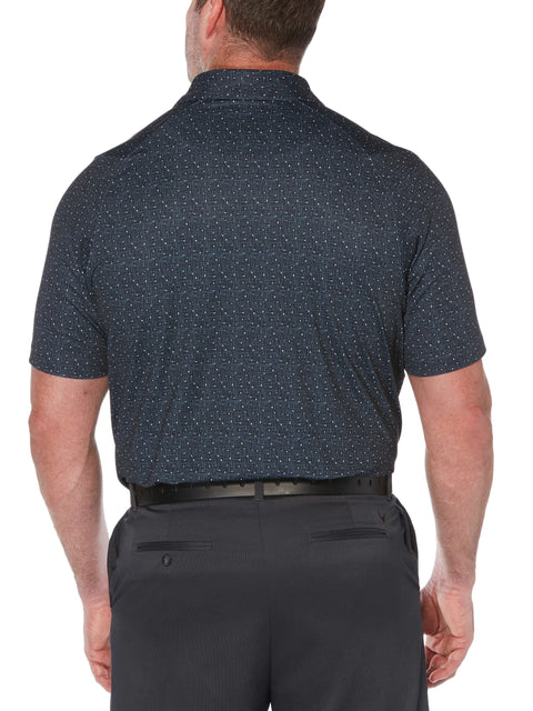 Big & Tall Mini Texture Print Polo-Polos-Callaway