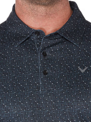 Big & Tall Mini Texture Print Polo-Polos-Callaway