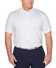 Big & Tall Ombre Box Print Polo Polos Bright White / 5XLT