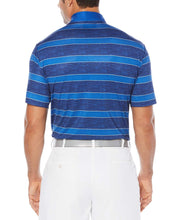 Big & Tall Opti-Dri Heathered Rugby Stripe Polo Polos