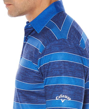 Big & Tall Opti-Dri Heathered Rugby Stripe Polo Polos