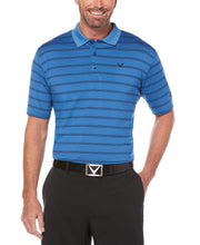 Big & Tall Opti-Dri Striped Polo Polos Bright Cobalt / 1X