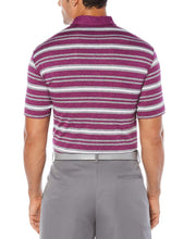 Big & Tall Opti-Soft Heather Striped Polo Polos