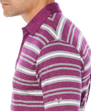 Big & Tall Opti-Soft Heather Striped Polo Polos