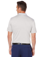 Big & Tall Opti-Soft Ombre Chest Stripe Heather Polo-Polos-Callaway Apparel