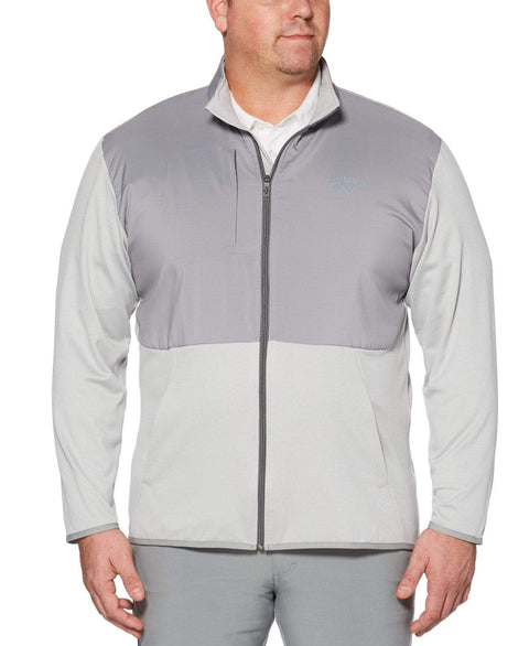 Big & Tall Opti-Therm Full-Zip Heathered Waffle Fleece Jacket Jackets High Rise Heather / 5X