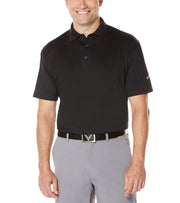 Big & Tall Performance Solid Polo Polos Caviar / 1X