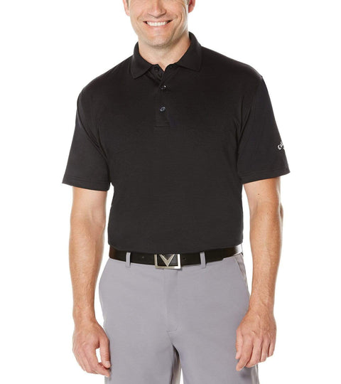 Big & Tall Performance Solid Polo Polos Caviar / 1X