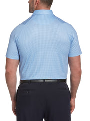 Big & Tall Printed Gingham Swing Tech Polo-Polos-Callaway