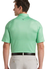 Big & Tall Printed Gingham Swing Tech Polo-Polos-Callaway Apparel