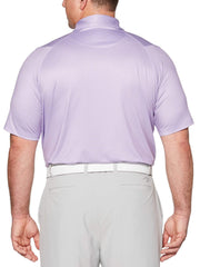 Big & Tall Printed Gingham Swing Tech Polo-Polos-Callaway Apparel