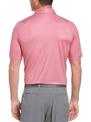 Big & Tall Printed Gingham Swing Tech Polo-Polos-Callaway