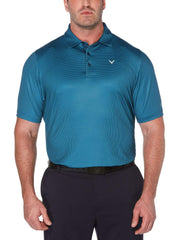 Big & Tall Printed Gingham Swing Tech Polo-Polos-Deep Dive-2XLT-Callaway Apparel