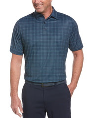 Big & Tall Printed Marled Golf Polo-Polos-Peacoat-2X-Callaway