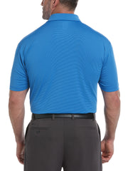 Big & Tall Pro Spin Fine Line Golf Polo (Magnetic Blue) 