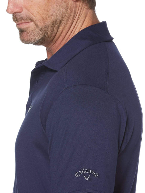 Big & Tall Soft Micro-Stripe Polo with Chevron-Polos-Peacoat-1X-Callaway