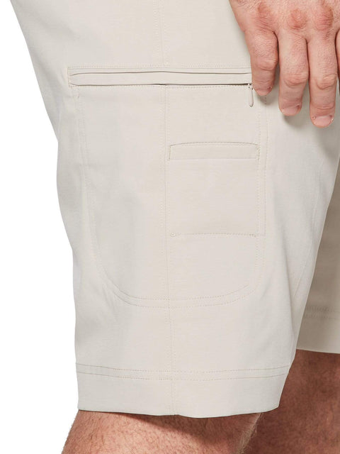 Big & Tall Stretch Solid Cargo Short with Active Waistband Shorts