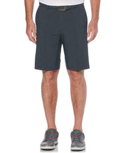 Big & Tall Stretch Solid Short With Active Waistband Shorts Caviar / 42T