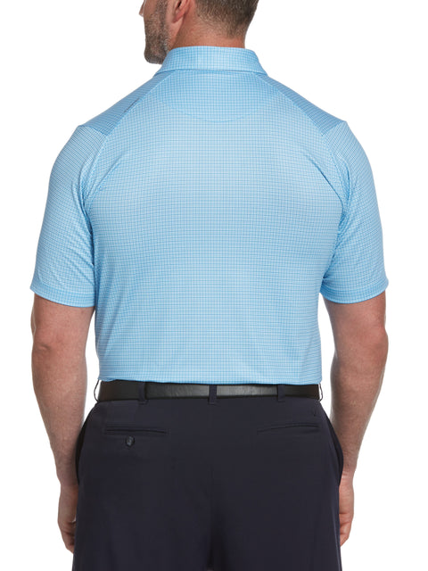 Big & Tall Tattersall Swing Tech Polo-Polos-Callaway