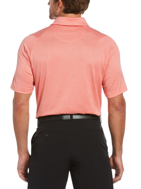 Big & Tall Ventilated Heather Jacquard Golf Polo-Polos-Callaway