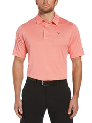 Big & Tall Ventilated Heather Jacquard Golf Polo-Polos-Callaway