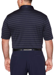 Big & Tall Ventilated Stripe Polo-Polos-Callaway Apparel