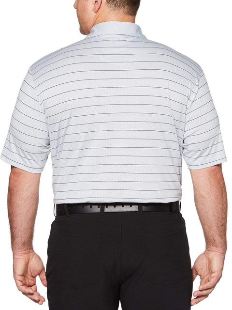 Big & Tall Ventilated Stripe Polo-Polos-Callaway Apparel