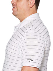 Big & Tall Ventilated Stripe Polo-Polos-Callaway Apparel