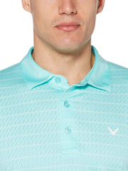 Big & Tall Ventilated Stripe Polo-Polos-Callaway Apparel