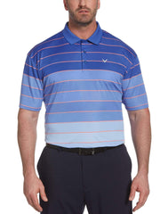 Mens Yarn Dyed Engineered Oxford Stripe Polo-Polos-Surf The Web-2XLT-Callaway Apparel