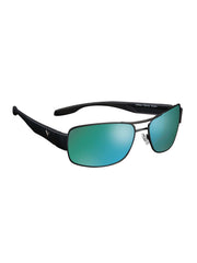 Eagle Mirrored Polarized Sunglasses-Eyewear-Matte Black/Green-NS-Callaway