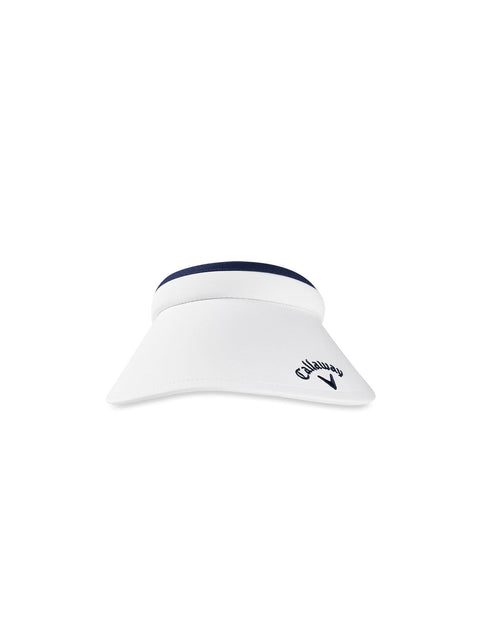 Large Brim Clip Visor-Hats-White-NS-Callaway