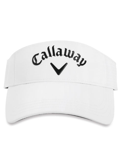 Liquid Metal Visor-Hats-White/Black-NS-Callaway