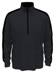 Mens 1/4 Zip Printed Pullover-Jackets-Caviar Heather-M-Callaway