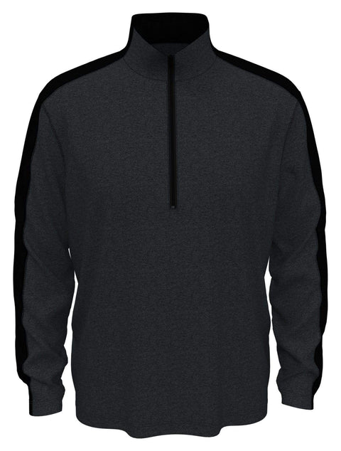 Mens 1/4 Zip Printed Pullover-Jackets-Caviar Heather-M-Callaway